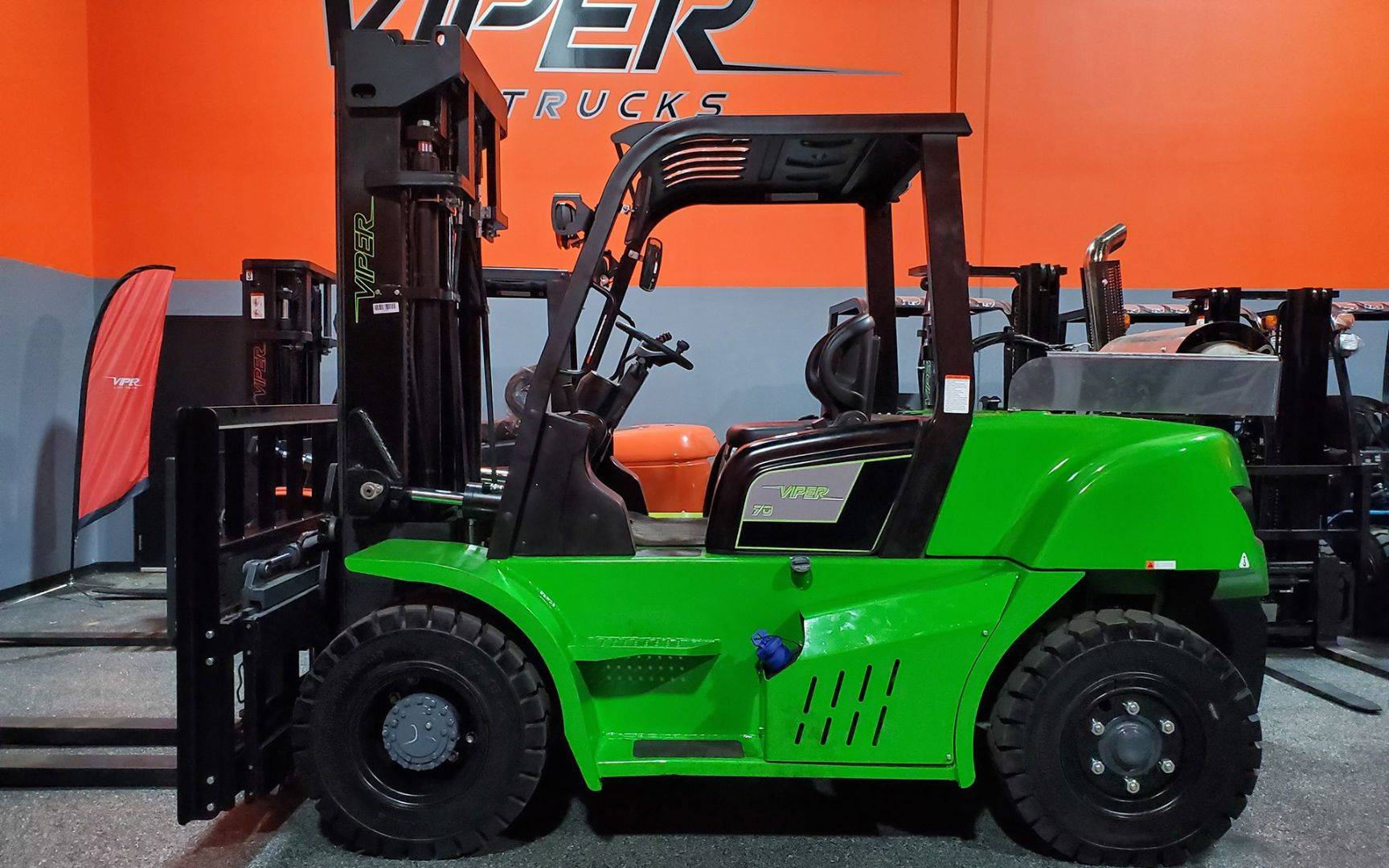 2020 Diesel Viper Lift Trucks FD70 Pneumatic Tire 4 Wheel Sit Down