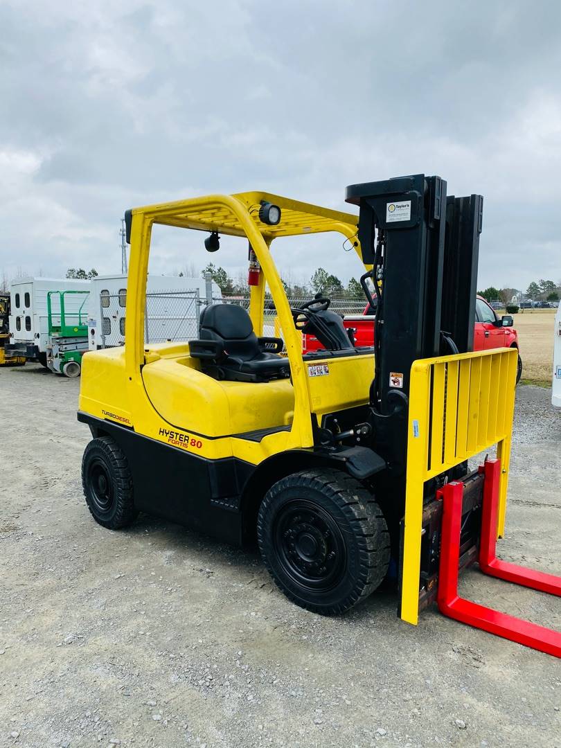 2013 Diesel Hyster H80FT Pneumatic Tire 4 Wheel Sit Down