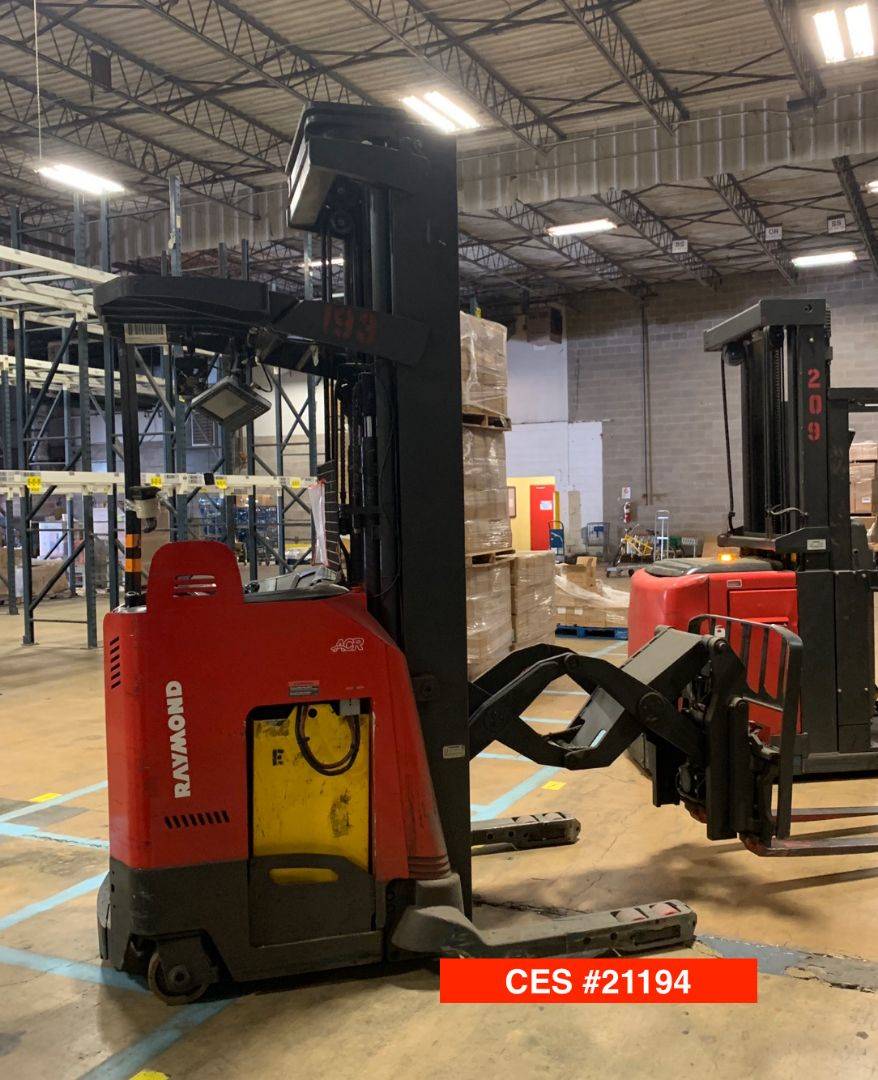 2012 Electric Raymond 750DR32TT Deep Reach Forklift Electric Narrow Aisle Double Reach