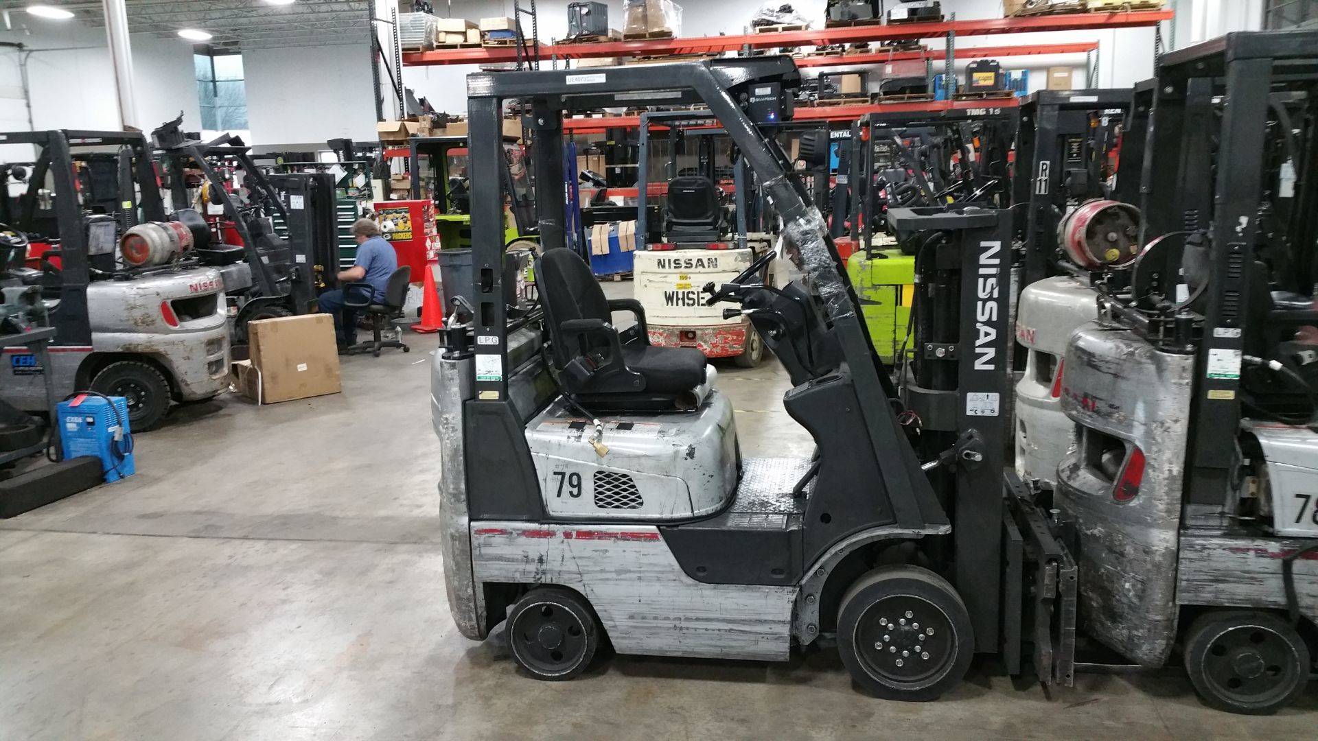 2012 LP Gas Nissan MCP1F1A15LV Cushion Tire 4 Wheel Sit Down (Indoor