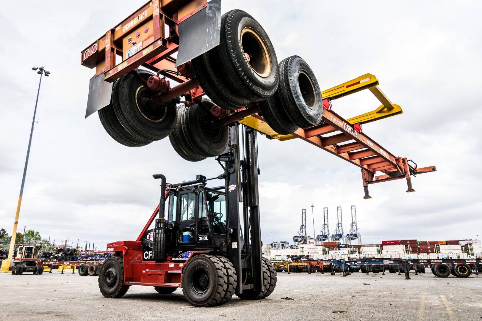 2019 Diesel Taylor X360MChassis Rotator Pneumatic Tire 4 Wheel Sit Down