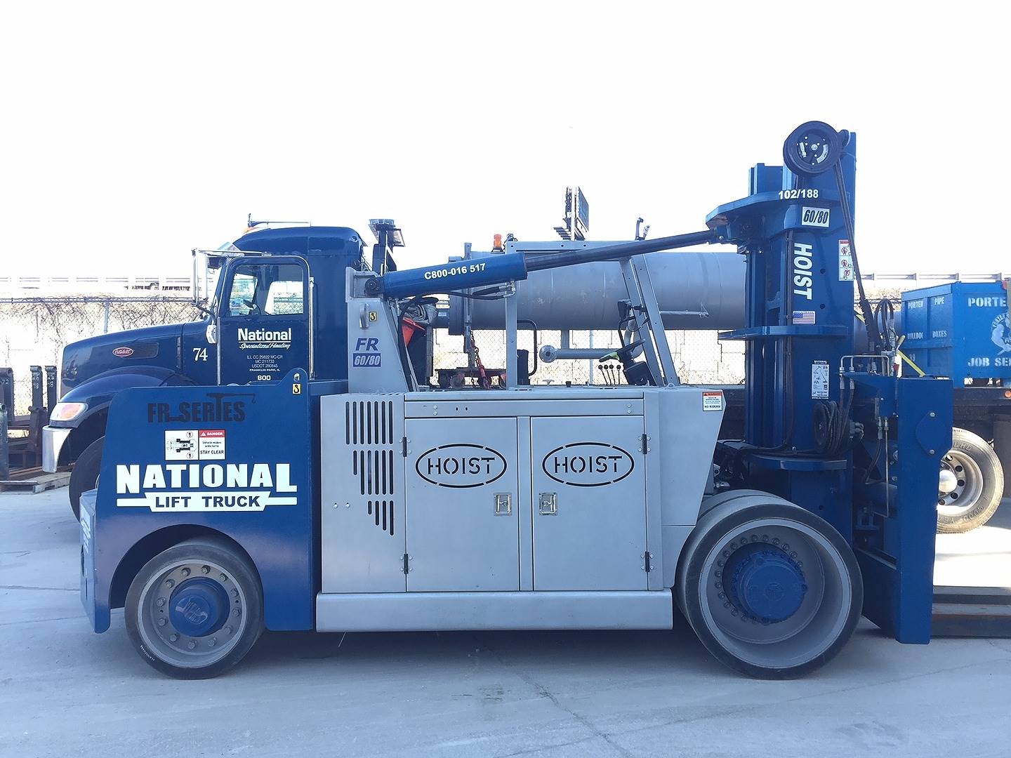 2017 Dual Fuel Hoist Liftruck FR 60/80 Cushion Tire 4 Wheel Sit Down