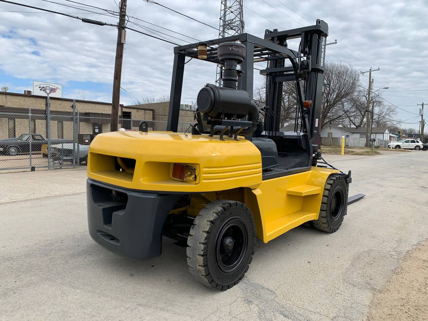 2008 Diesel Komatsu FD708 Pneumatic Tire 4 Wheel Sit Down