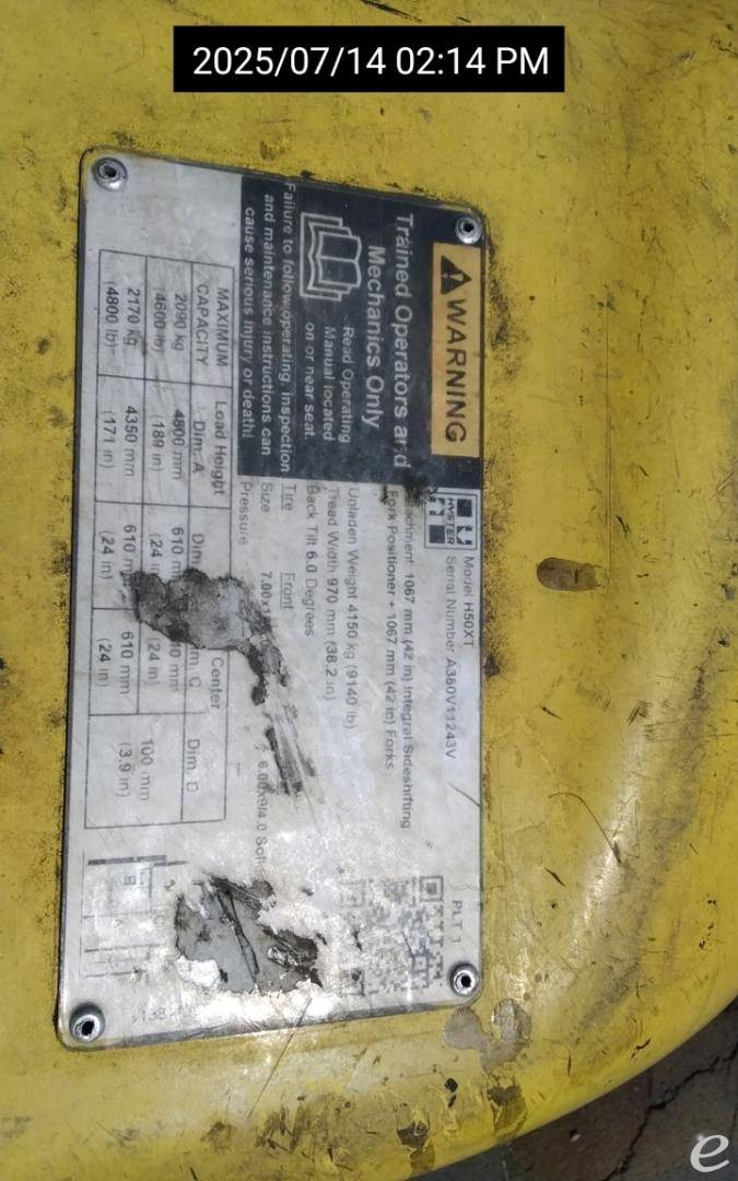 2021 Hyster H50XT
