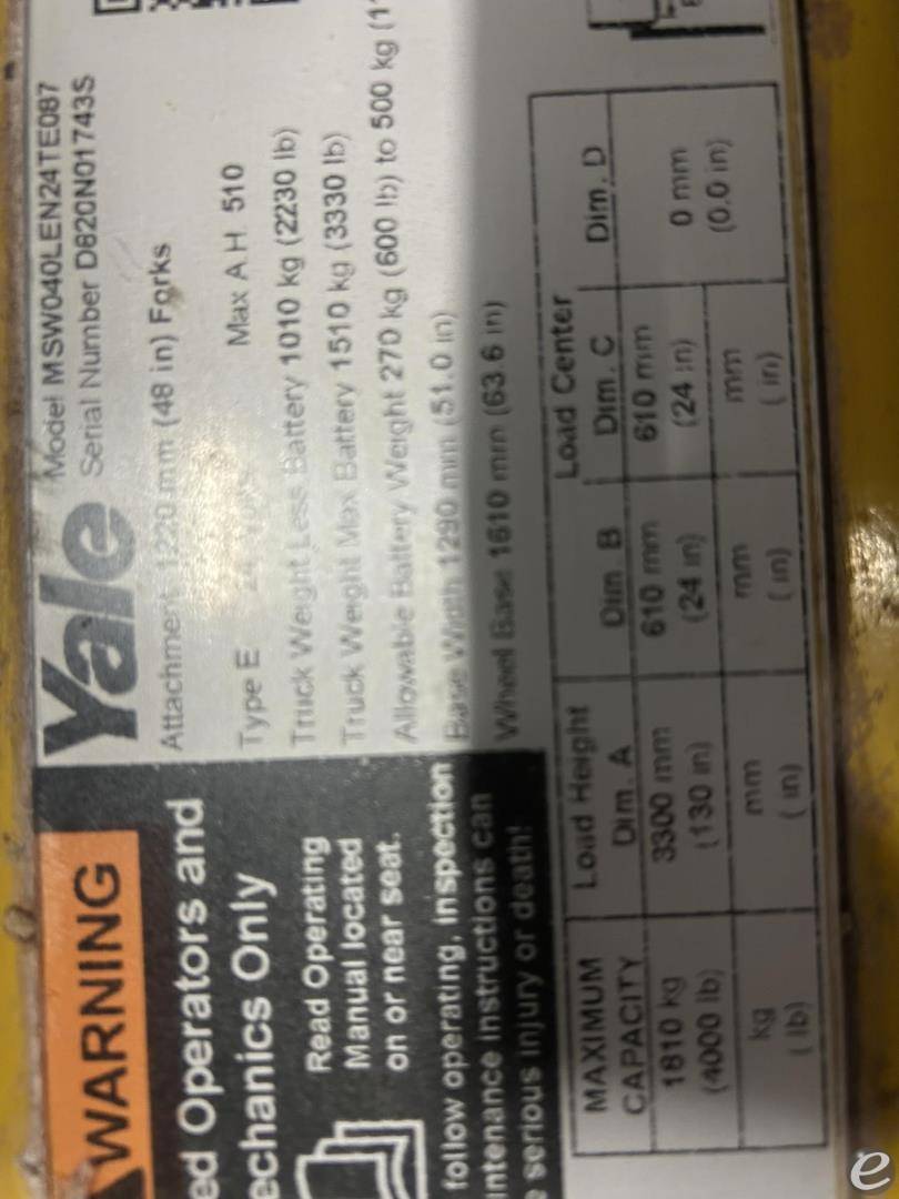 2018 Yale MSW040LE