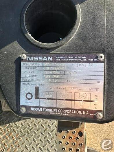 2013 Nissan                                             MP1F2A25LV LP Gas Forklift - 123Forklift