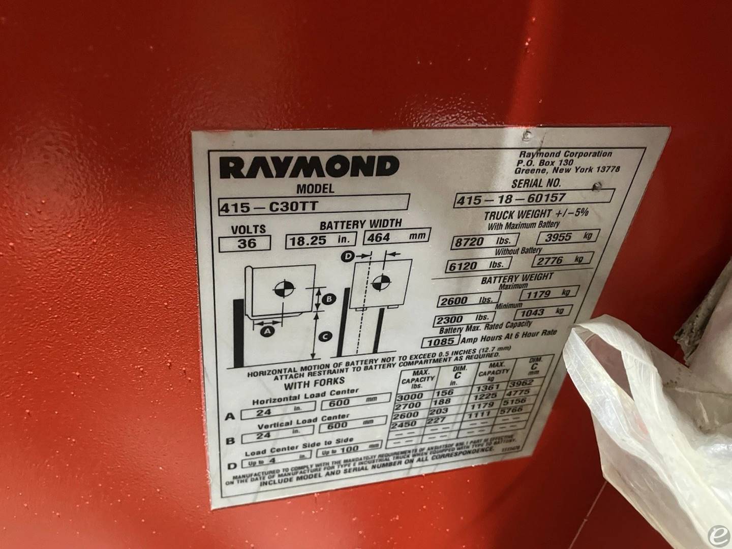 2018 Raymond 415-C30TT