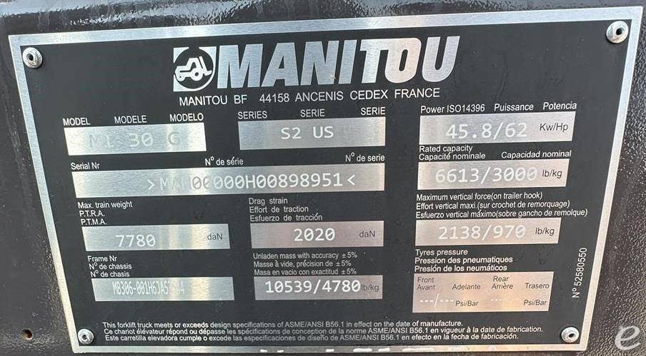 2023 Manitou MI30G