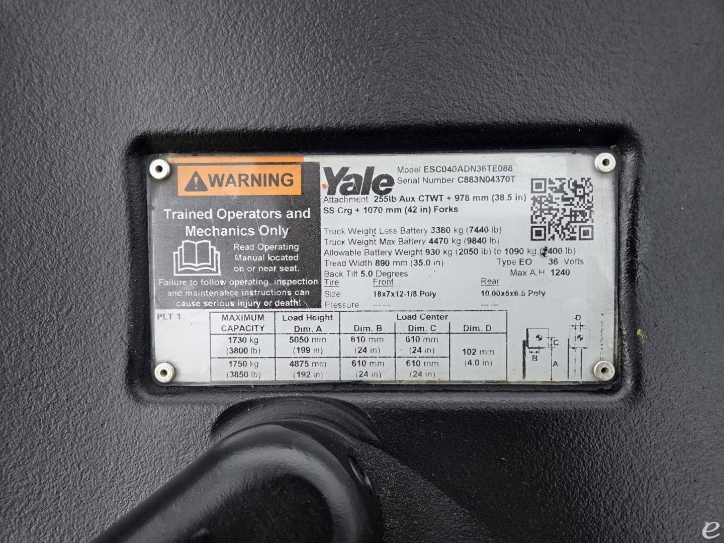 2019 Yale ESC040AD