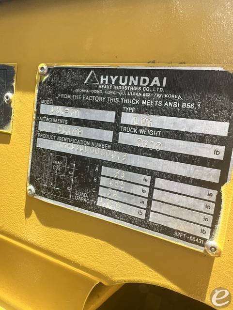 2015 Hyundai 15L-7M
