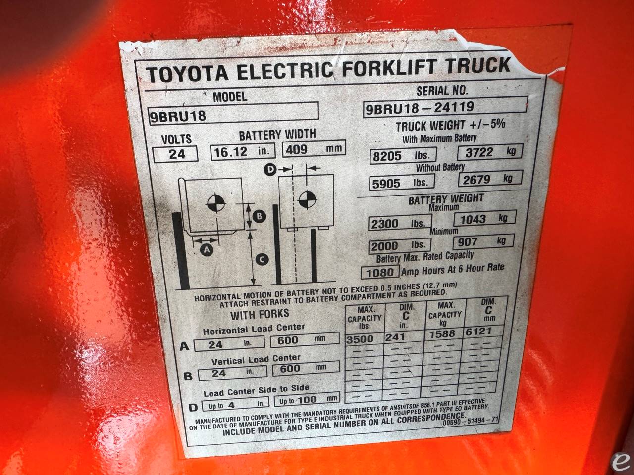 2016 Toyota 9BRU18