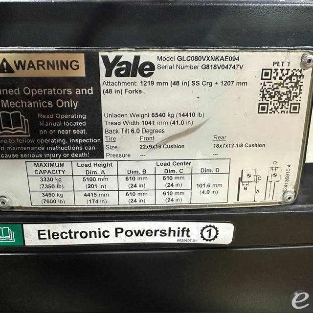 2021 Yale GLC080VX