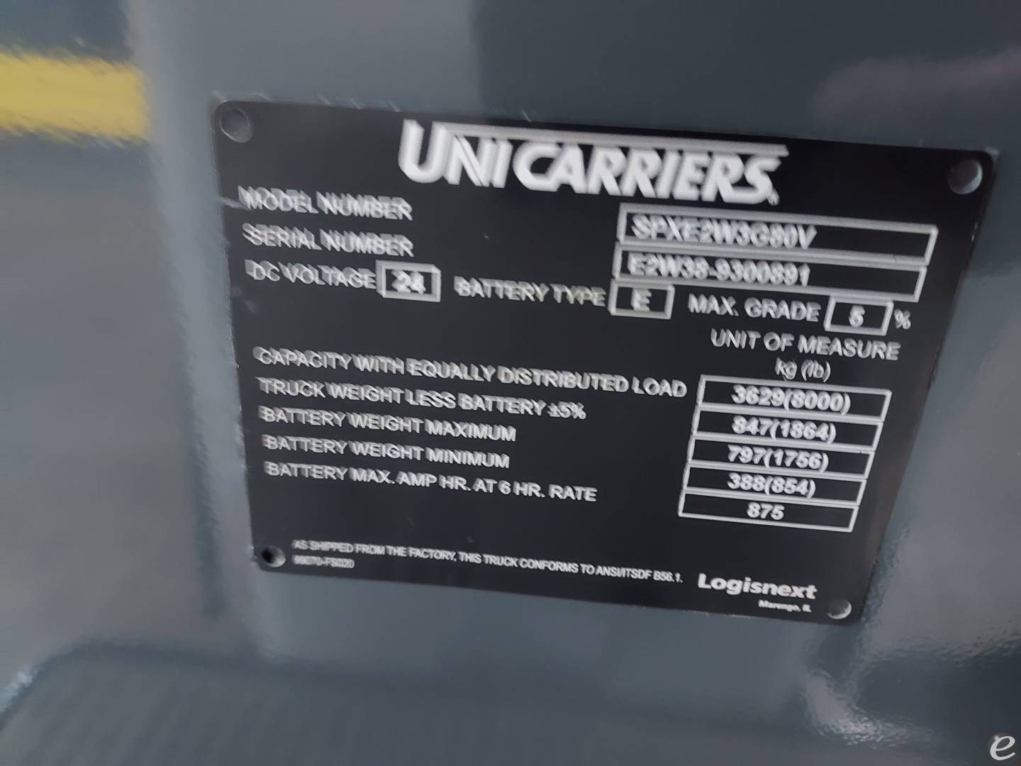 2023 Unicarriers SPXE80