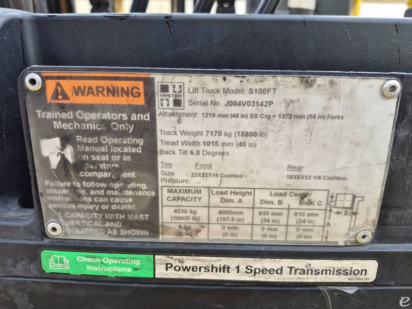 Hyster S100FT