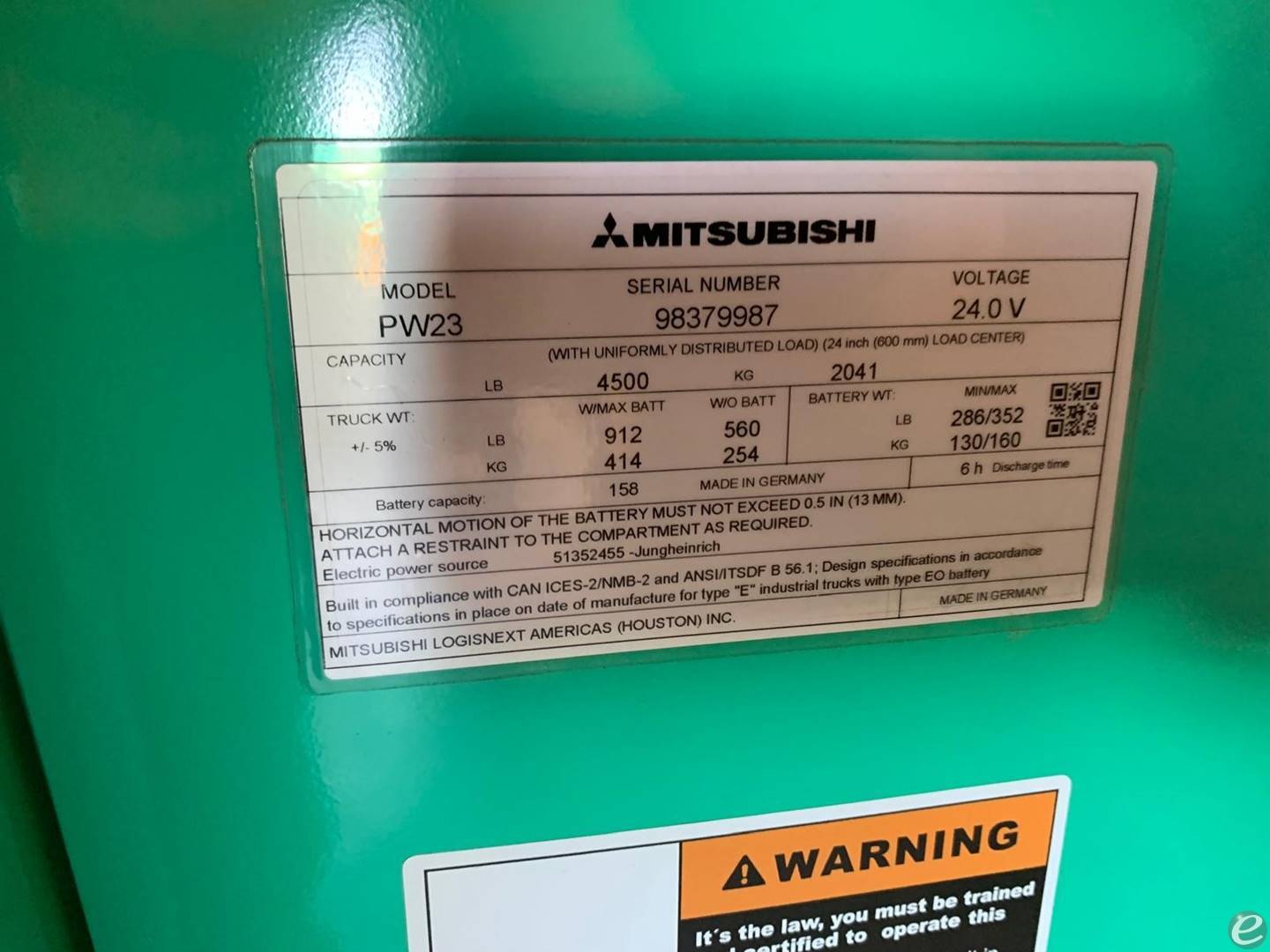 2023 Mitsubishi PW23