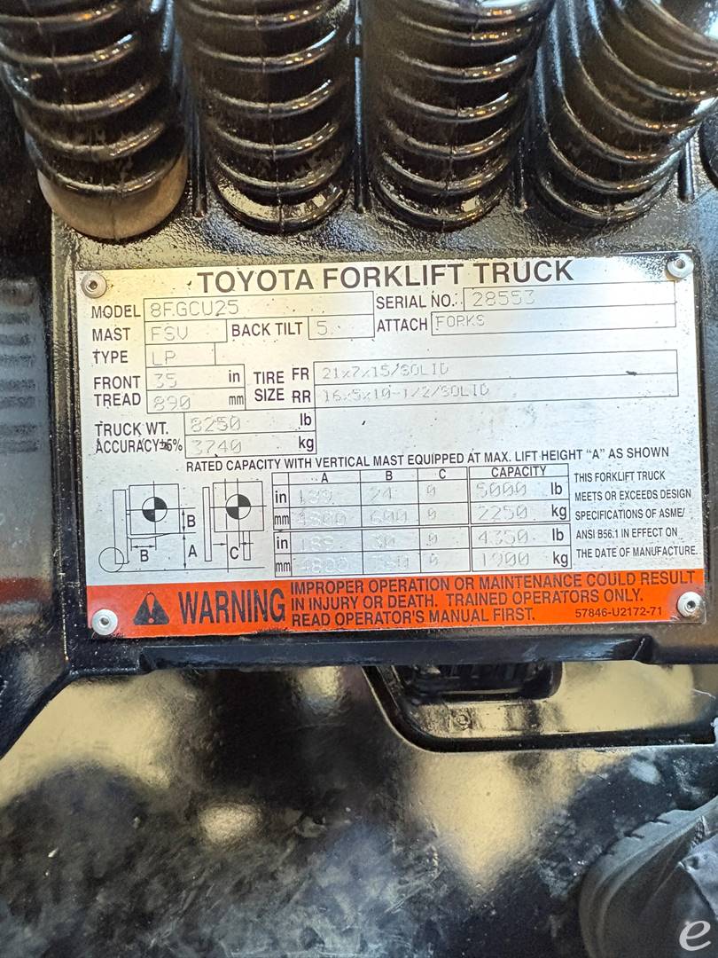2010 Toyota 8FGCU25