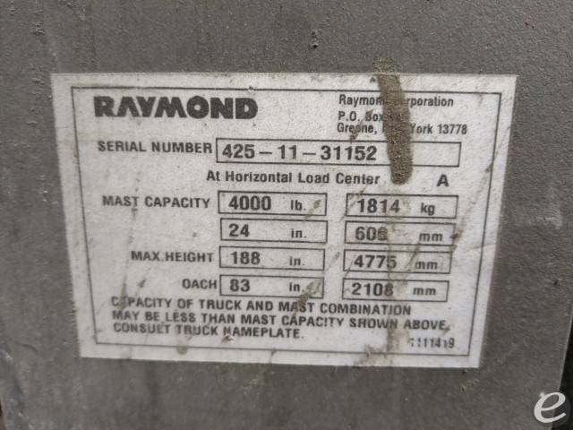 2007 Raymond 425-C40TT
