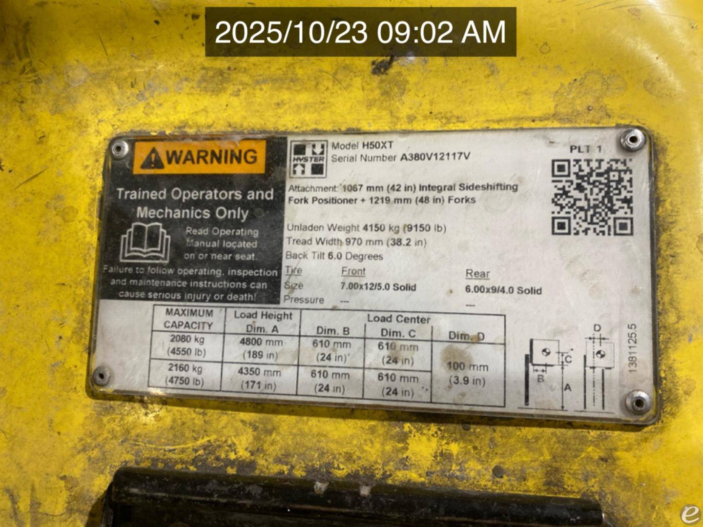 2021 Hyster H50XT