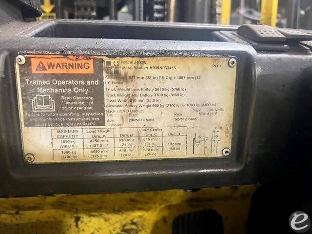2018 Hyster J40XN Electric Forklift - 123Forklift