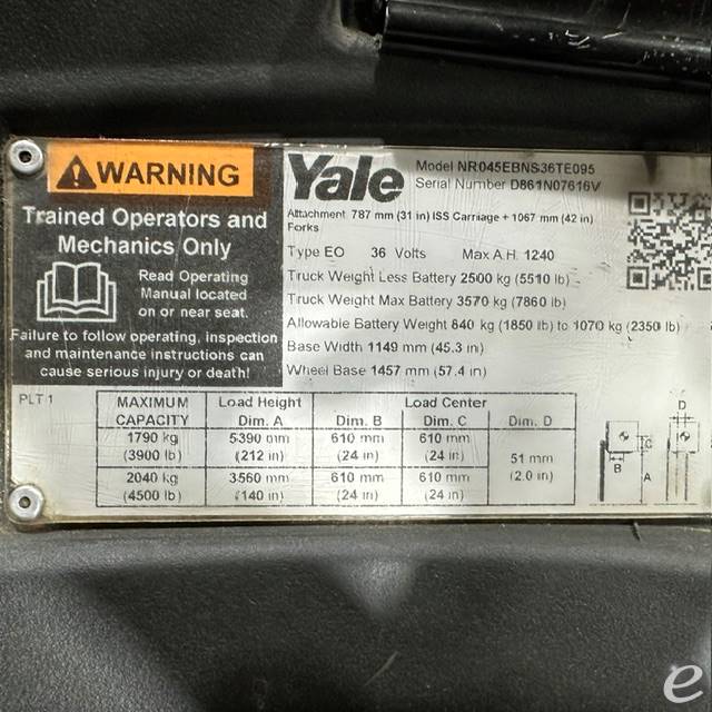 2021 Yale NR045EB