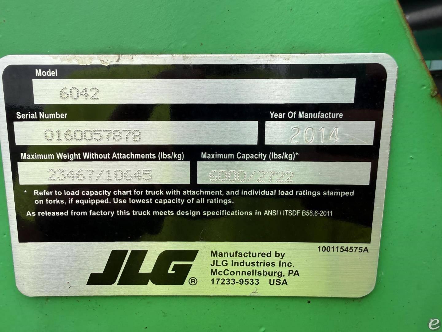 2014 JLG 6042