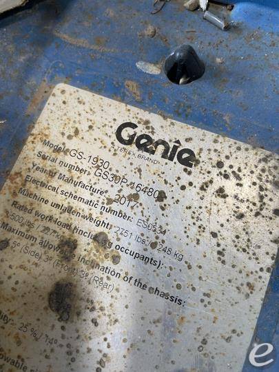 2017 Genie GS-1930