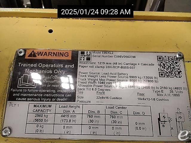 1999 Hyster E80XL2