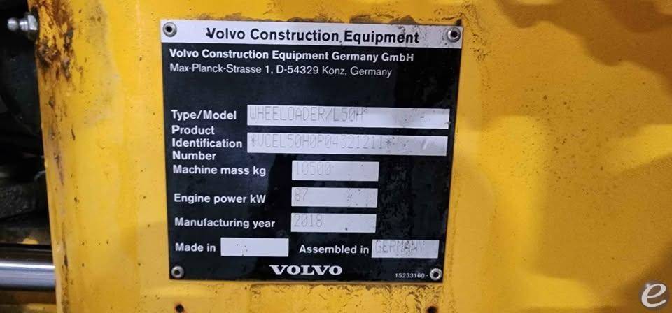 2018 Volvo L50H