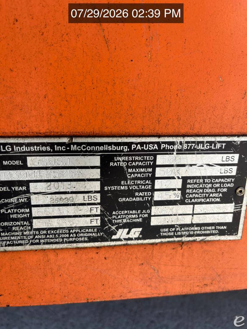 2013 JLG 660SJ