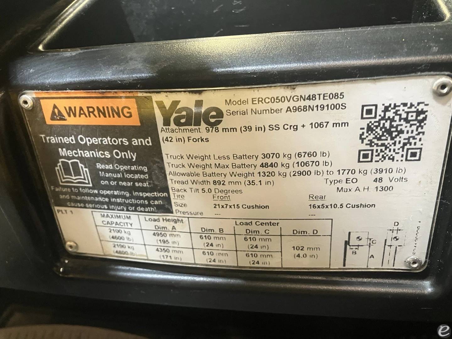 2018 Yale ERC050