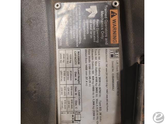2011 Hyster N45ZR Electric Reach Truck - 123Forklift