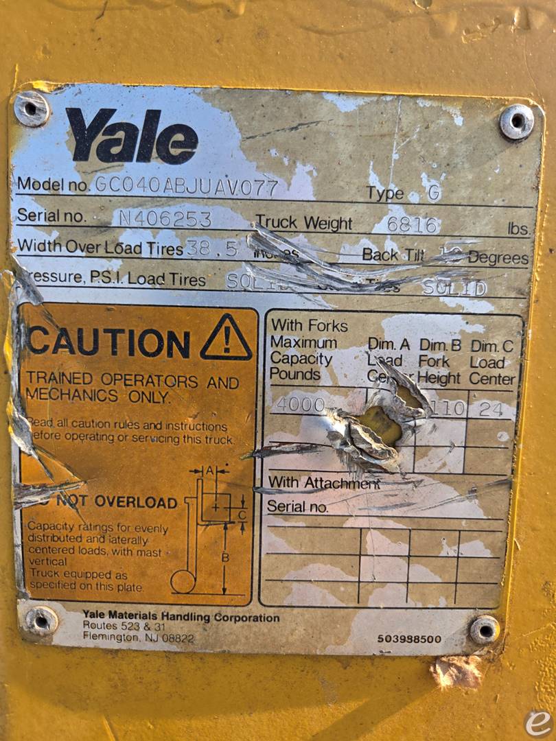 Yale GC040