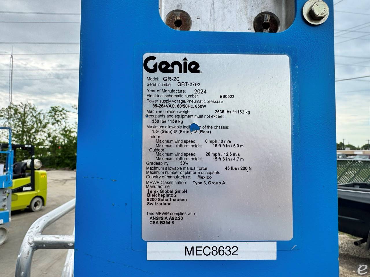 2024 Genie GR-20