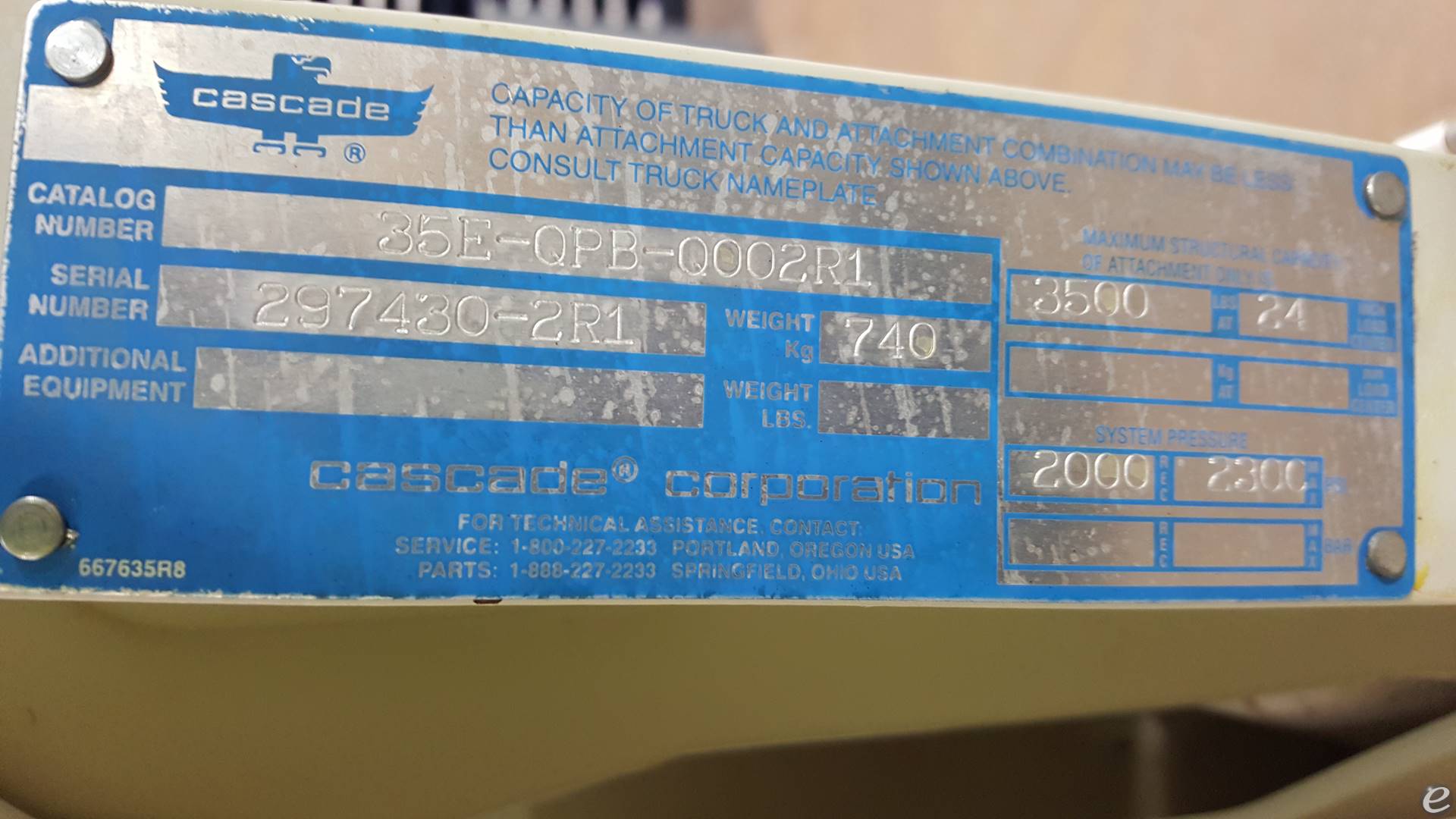 2002 Cascade 35E-QPB-0002R1