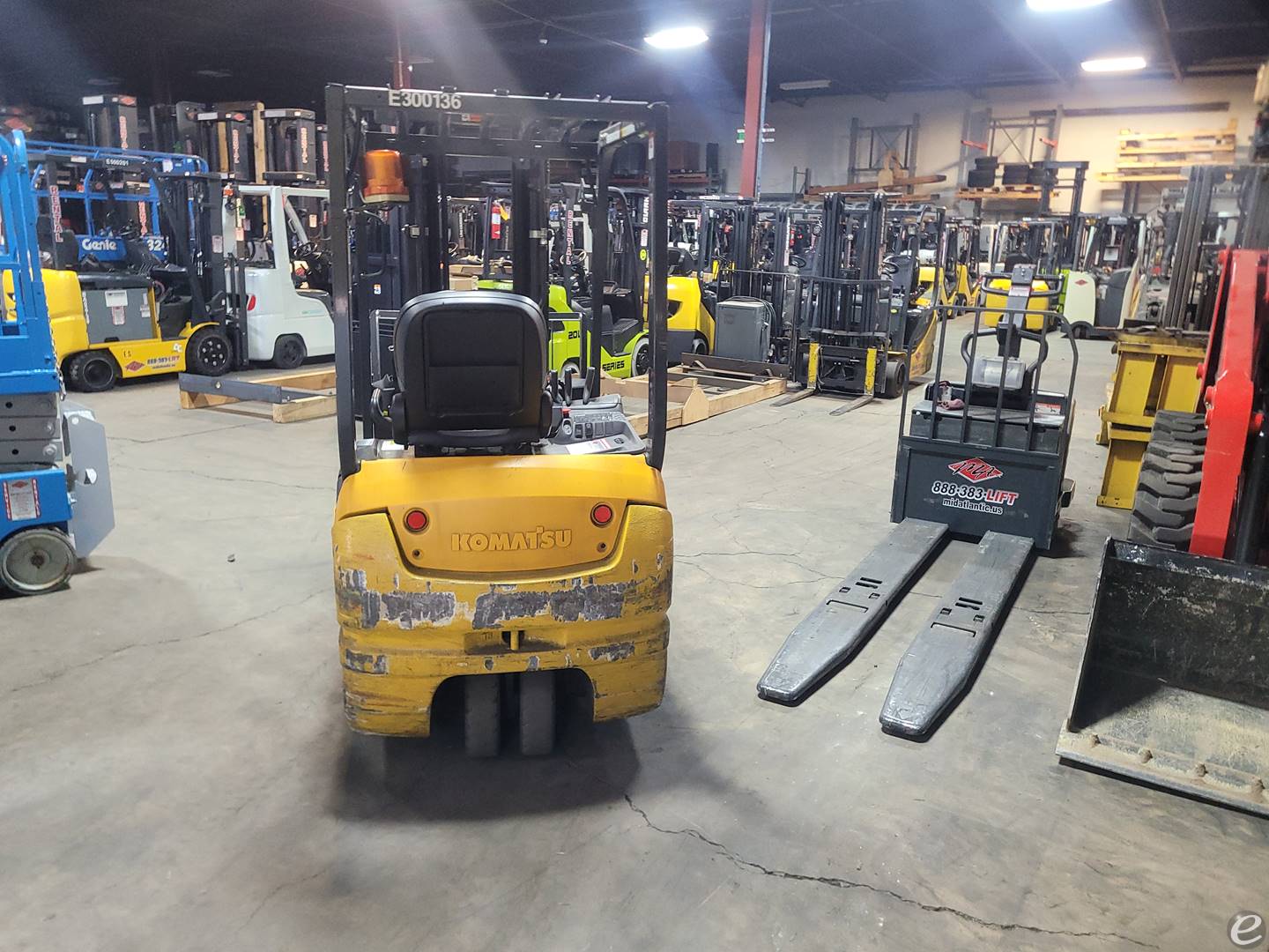 2015 Komatsu FB18MU-12 Electric Forklift - 123Forklift