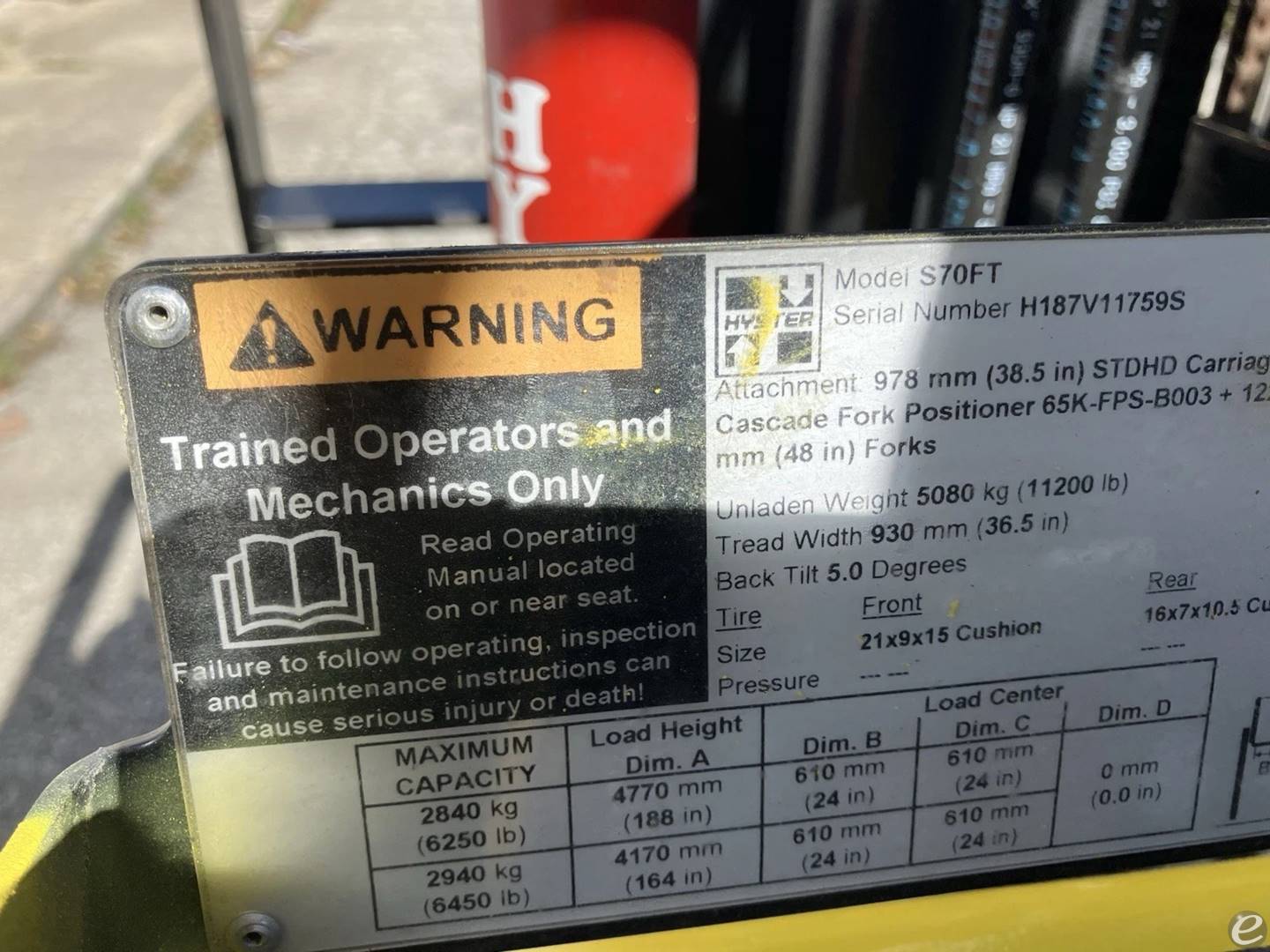 2019 Hyster S70FT