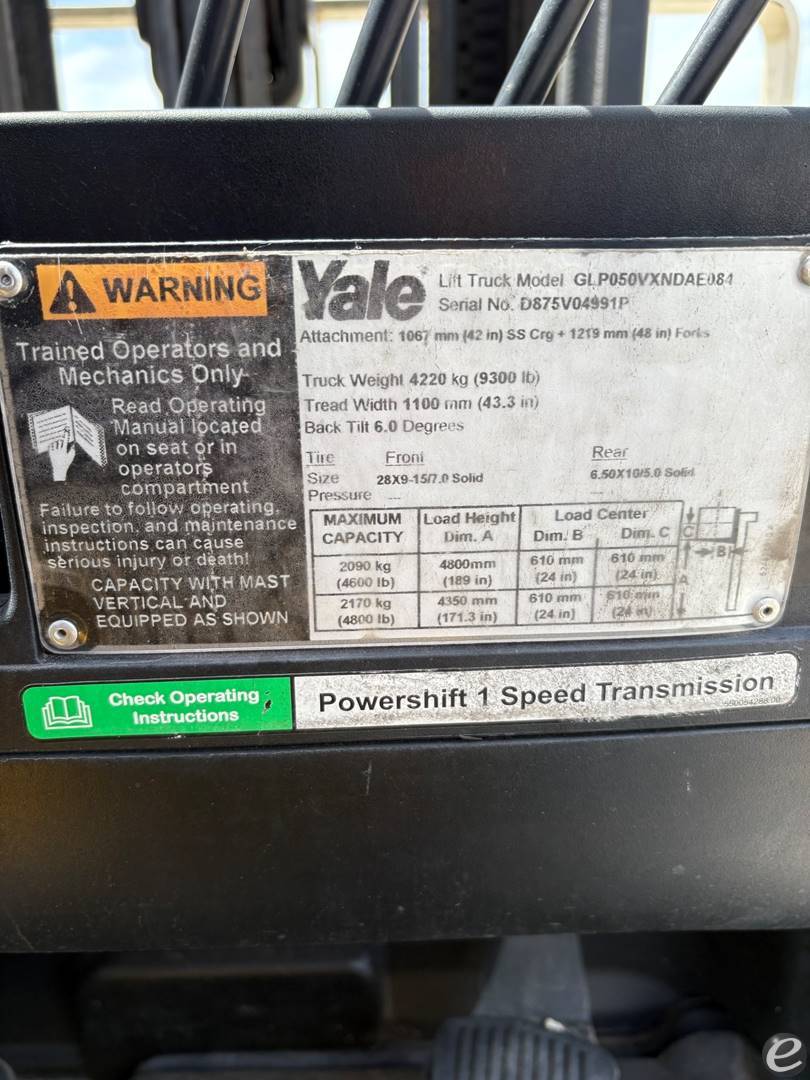 2016 Yale GLP050VX