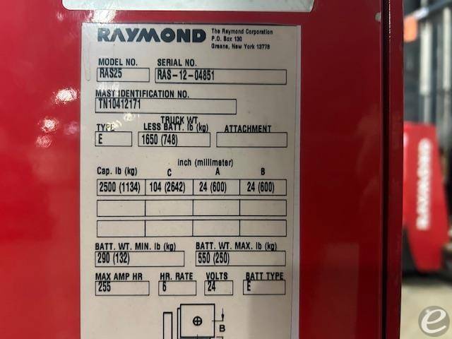2012 Raymond RAS25