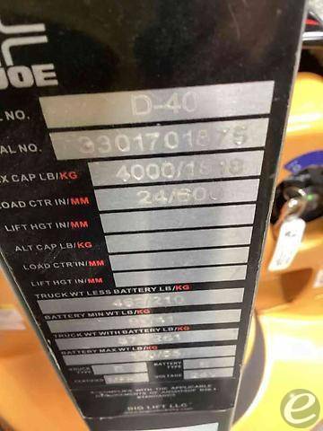 Big Joe D40-22X36 Electric Forklift - 123Forklift