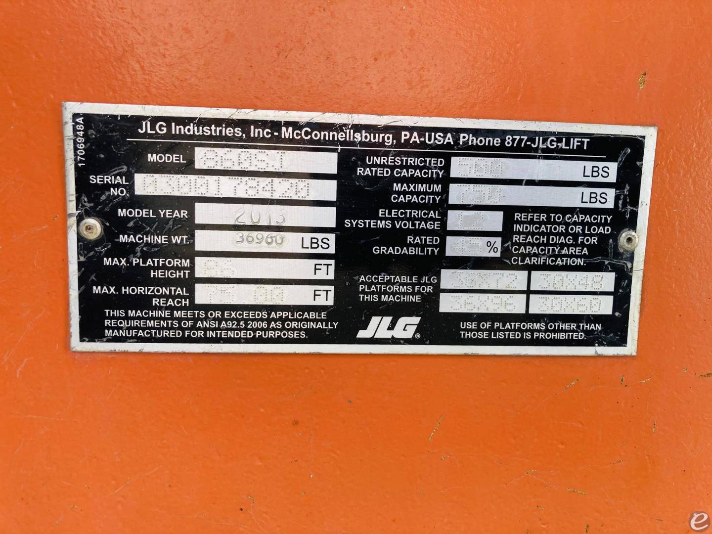 2013 JLG 860SJ
