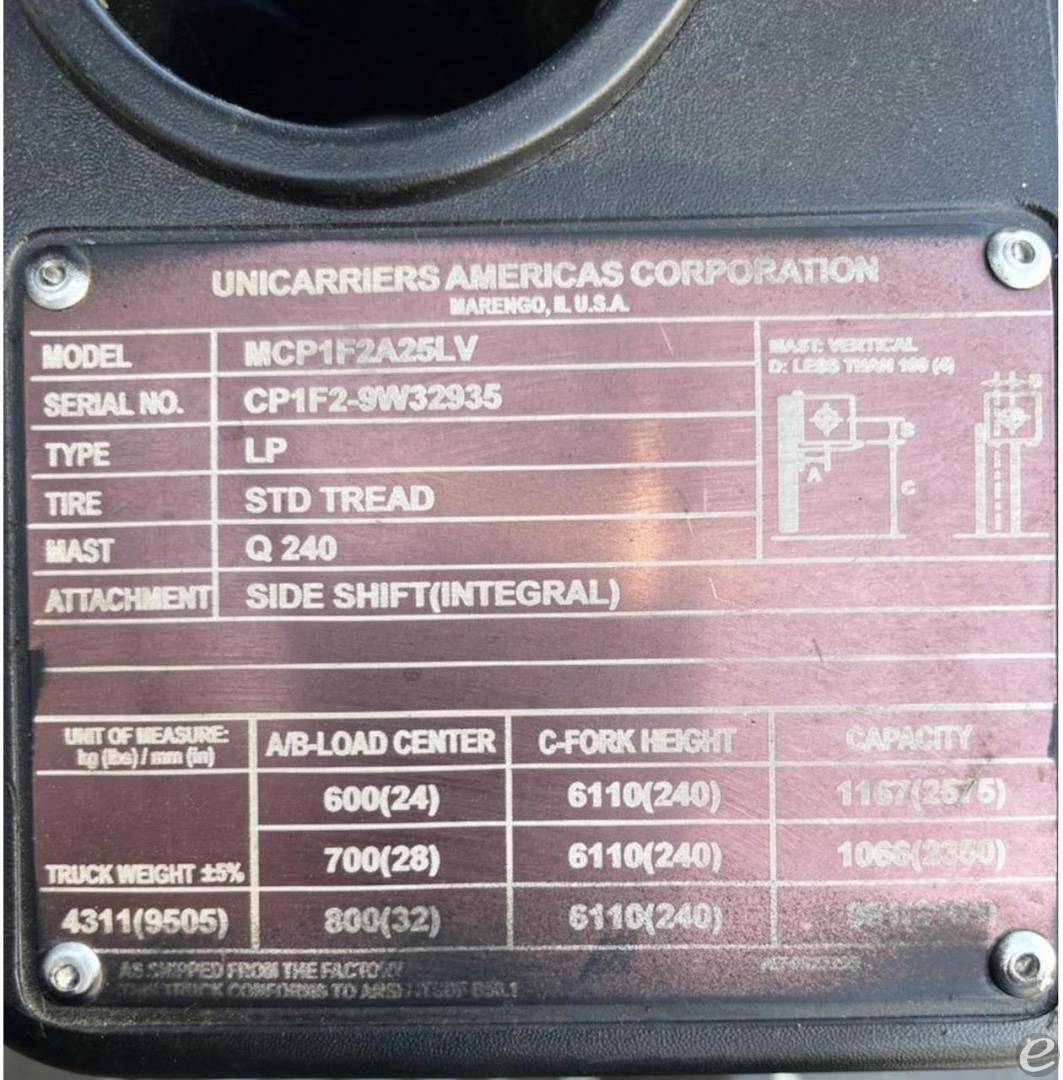 2020 Unicarriers CF50