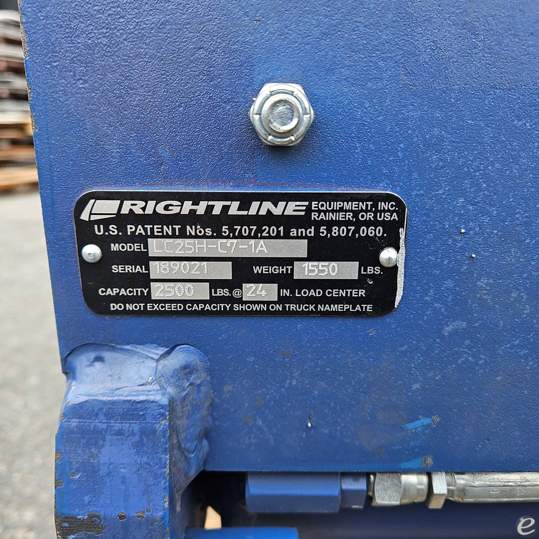 2018 Rightline LC25H-C7-1A