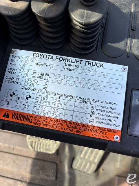 2017 Toyota 8FGU35