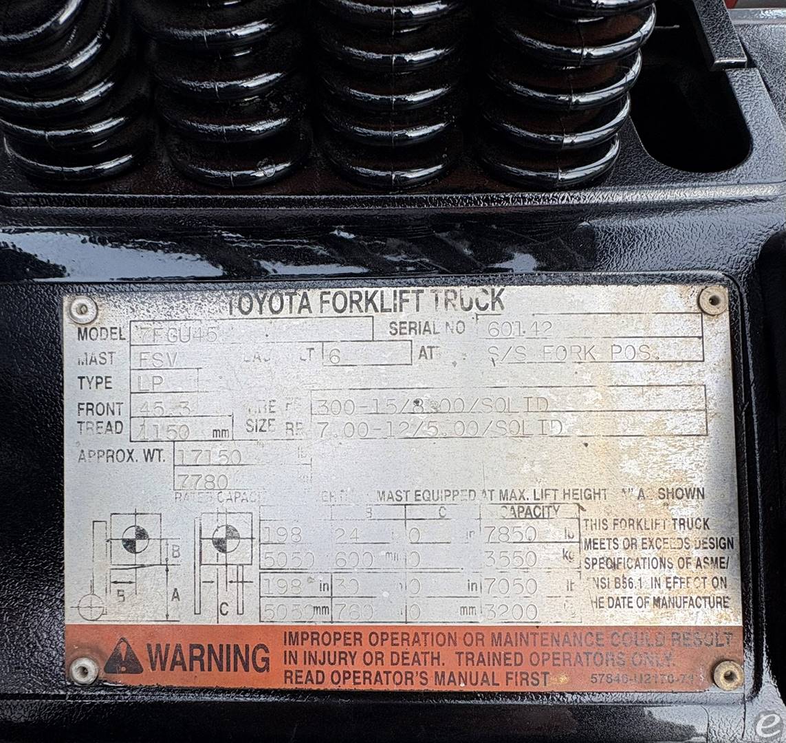 2000 Toyota 7FGU45