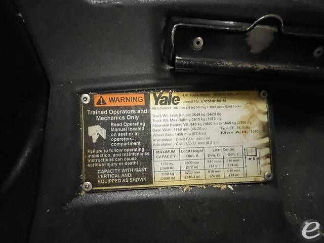2014 Yale NR035EB Electric Reach Truck - 123Forklift