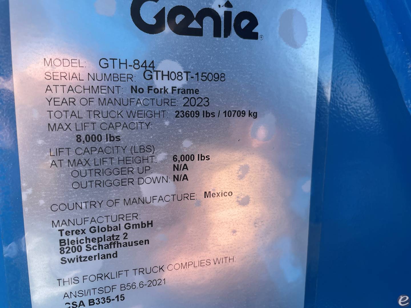 2023 Genie GTH-844