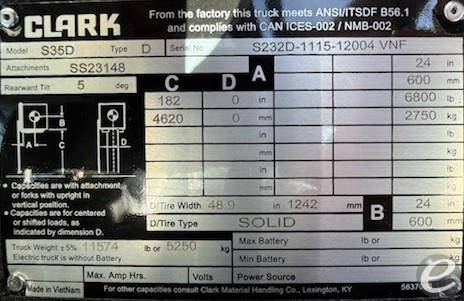 2026 Clark S35D