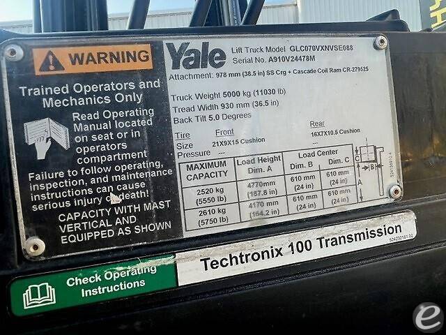 2014 Yale GC070VX LP Gas Forklift - 123Forklift