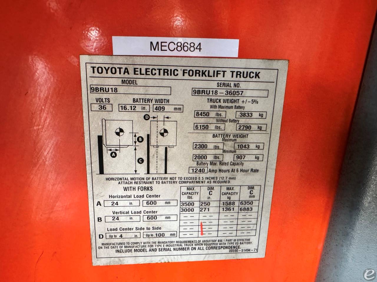 2017 Toyota 9BRU18