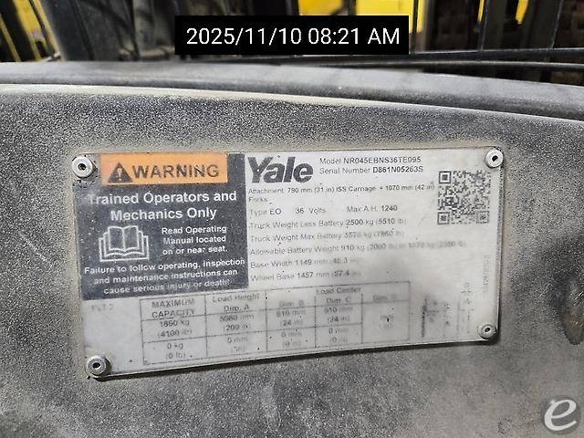 2018 Yale NR045EB